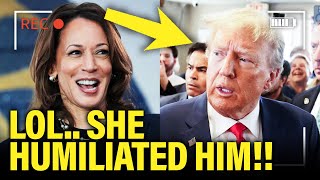 Trump Speech Gets DROWNED OUT by Kamala POWER MOVE [upl. by Fritz]