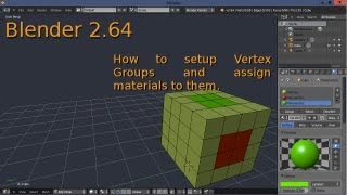 Vertex Groups And Multiple Materials On A Single Object [upl. by Hna]