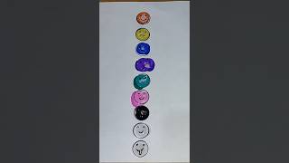 colourful waterdropsartdrawingpaintingshortsartshortvideocolors satisfyingpaintingasmrdiy [upl. by Zetrok]