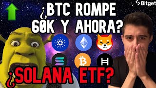 🔴 BITCOIN ES UNA LOCURA SI CONFIRMA HOY  ETHEREUM QUE LOCO  SOLANA Y CARDANO ADA ESPERAN Y PEPE [upl. by Story]