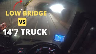 Getting stuck under a low bridge my a £100K truck will I manage to get out [upl. by Felicdad]