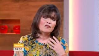 Lorraine Kelly returns after her accident with a horse  16th April 2012 [upl. by Nylirehs593]