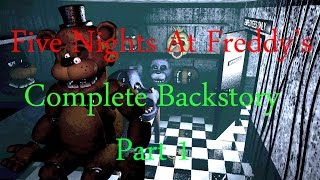 Complete Backstory Of Five Nights At Freddys FNAF Part 1 [upl. by Gavrilla]