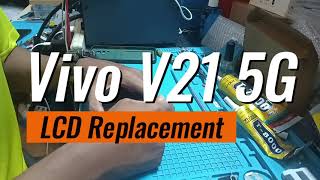 Vivo V21 LCD Replacement [upl. by Aerdnael28]