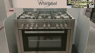 cuisinière Whirlpool 90 cm ACM94كويزينيير ويربول فرن غاز ممتاز [upl. by Dittman]