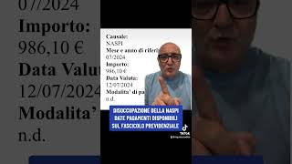 disoccupazione naspi nuovi pagamenti youtube shortvideos viralvideos viral shorts short [upl. by Bolt]