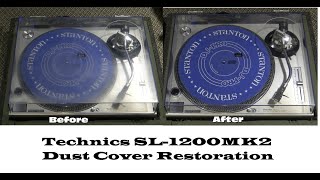 My Technics 1200 Dust Cover Restoration DIY With Meguiars Heavy Duty Headlight Restoration Kit [upl. by Anavlys]