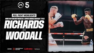 FULL FIGHT Lerrone Richards vs Steed Woodall  Wasserman Boxing [upl. by Dibru]