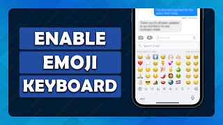 How To Add Emoji Keyboard On iPhone  Tutorial [upl. by Aicekan772]