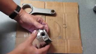 Installing wrist pin C clip wire locks [upl. by Magda]