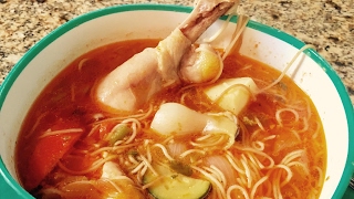 Fideo de Pollo  Fideo Chicken Soup [upl. by Zetnas]