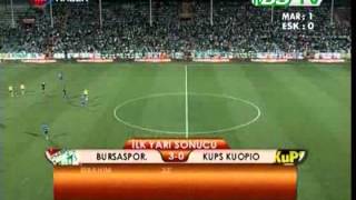 Bursaspor 6  0 Kups Kuopio  Teksasorg [upl. by Ydnagrub]