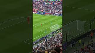 Jordan Pickford saves a penalty from Akanji in the England v Switzerland penalty shootout euro2024 [upl. by Frisse]