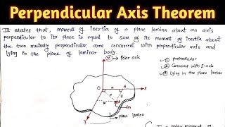 Perpendicular Axis Theorem🔥  Statement Proof  Strength of Materials  Civil Stuff [upl. by Isaacs]