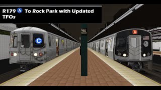 OpenBve R179 A Train to Rockaway Park with modified TFOs [upl. by Kassel]