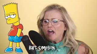 Nancy Cartwright does her 7 Simpsons characters in under 40 seconds [upl. by Bozovich]