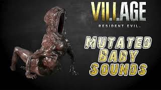 Resident Evil 8 Village Mutated Baby Monster Sounds [upl. by Leahcimrej]