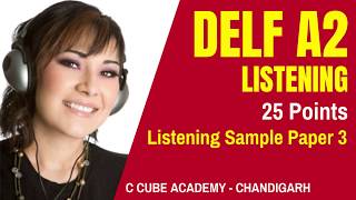 DELF A2 Comprehension Orale  DELF A2 Listening Sample Paper 3 Listening Practice [upl. by Bradleigh844]