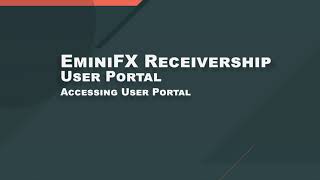 EminiFX User Portal  How to Log On to the Portal [upl. by Haleeuqa23]