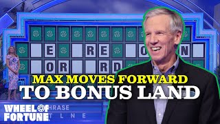 Maxs Bonus Round  Wheel of Fortune [upl. by Adelaja]