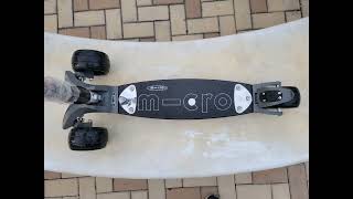 Micro Kickboard Monster  Volcano Grey 成人滑板車開箱試車  Sammy Tang amp Sabella [upl. by Imugem922]