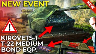 NEW Trading Event for T22 Kirovets1 Bond Equipment and More 🔥  World of Tanks Trading Caravan [upl. by Linnea289]