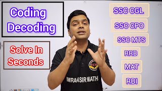 Coding Decoding Tricks  Logical Reasoning Tricks  Maths Tricks  imran sir maths [upl. by Yr]