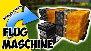 Minecraft Bedrock Flugmaschine  wie baut man eine Flugmaschine in Minecraft Bedrock Edition [upl. by Neeli]