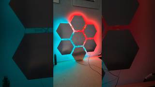 Hexagon Mirror Light Wall Decor Early Design Test shorts [upl. by Eellac]