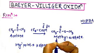 baeyer villiger oxidation baeyer villiger reaction with mechanism hindi [upl. by Ddej]