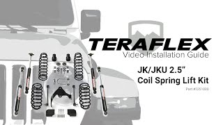 TeraFlex Install JK 25quot Spring Lift Kit [upl. by Briney]