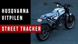 Husqvarna Vitpilen 401 Tracker Build reveal  test ride [upl. by Ettelrahc]