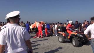 RAVENNA Incidente allo show delle Frecce Tricolore  VIDEO [upl. by Lockwood]