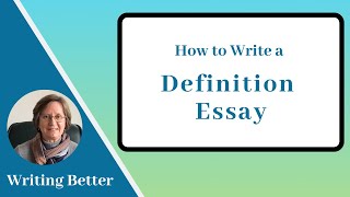 How to Write a Definition Essay [upl. by Amle134]