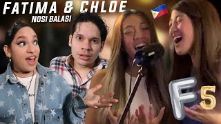 Never let these girls on your KARAOKE  Latinos react to Fatima amp Chloe Redondo singing in party [upl. by Brasca]