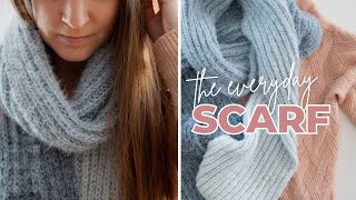 This Is The ONLY Scarf You Need  The Everyday Knit Scarf [upl. by Gillian247]