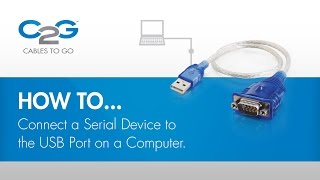 How To Connect a Serial Device using USB [upl. by Ulrick]