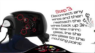 HOW TO FIT A VAUXHALL CORSA DE WING DOOR MIRROR GLASS FITTING GUIDE [upl. by Haisej]