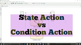 Simulink Tutorial  42  State Action vs Condition Action [upl. by Adneram]