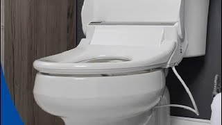 Bio Bidet Slim Zero Bidet Toilet Seat Review Youll want a bidet on EVERY toilet [upl. by Nylinnej]