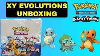 Pokémon XY Evolutions Booster Box Unboxing [upl. by Nennek]