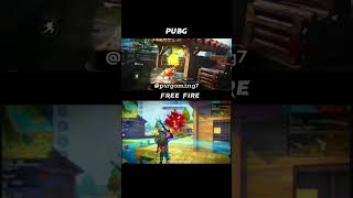 PUBG VS FREE FIRE 🔥freefire pubg shorts gaming [upl. by Akemyt600]