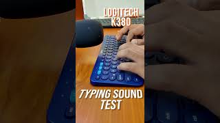 Logitech K380 Multi Device Bluetooth Keyboard Typing Sound asmr [upl. by Prussian]