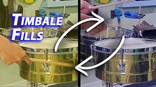 Timbale Pattern Transition Fills  Drum Lesson [upl. by Quintina]