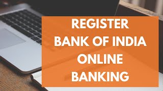 Register Bank of India Online Banking  Bank of India Internet Banking Registration 2021 [upl. by Aiken]