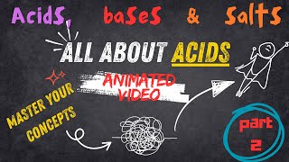 Acids Bases And Salts Acids oneshot acids class10th chemistry animated hydroniumion [upl. by Neesay]