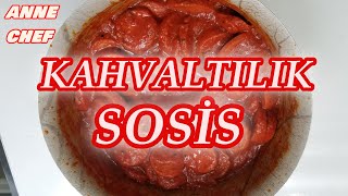 KAHVALTILIK ENFES SOSLU SOSİS TARİFİ [upl. by Hume980]