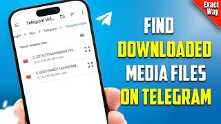 Find Downloaded Media Files on Telegram App on iPhone  Full Guide [upl. by Lawrence951]