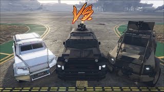 GTA 5  Durability Test Menacer vs Insurgent Nightshark [upl. by Eizdnil]