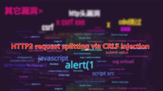 HTTP2 request splitting via CRLF injection [upl. by Ihcego199]